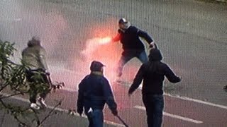 Incidenti Tifosi e Polizia Fiorentina Napoli 1 3 - Finale Coppa Italia ( Roma )