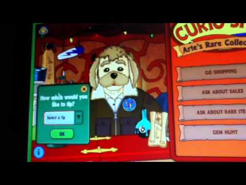 Curio shop tour on webkinz