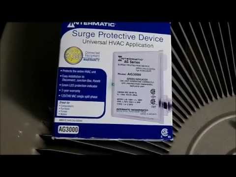 Intermatic AG3000 HVAC Surge Protector Installation - YouTube