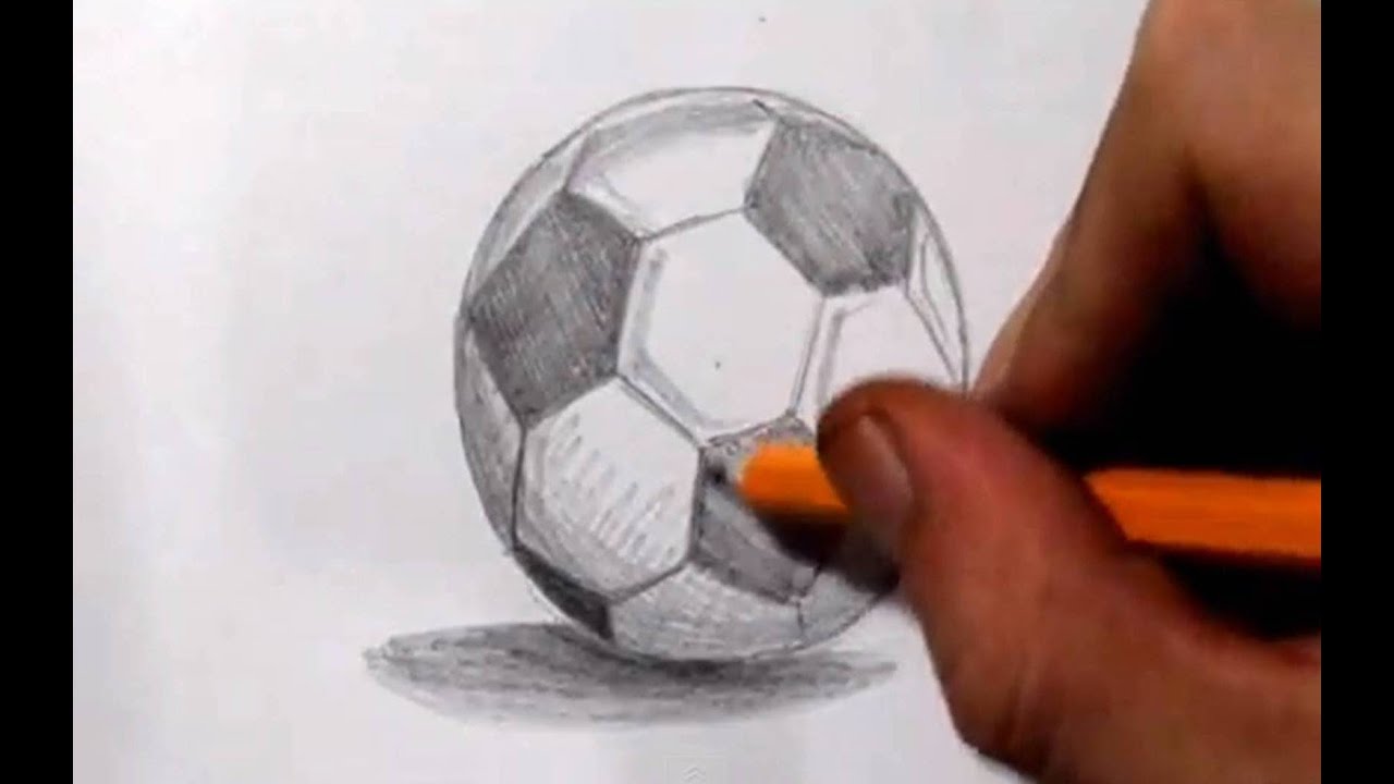 Creative Drawing Of Football Sketches for Girl