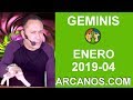 Video Horscopo Semanal GMINIS  del 20 al 26 Enero 2019 (Semana 2019-04) (Lectura del Tarot)