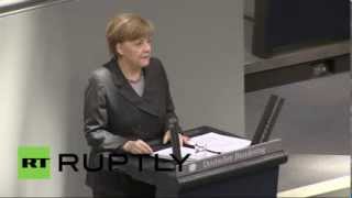 Выступление Ангелы Меркель в парламенте по ситуации на Украине