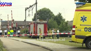 112Nijmegen - Vrouw overleden na aanrijding met trein