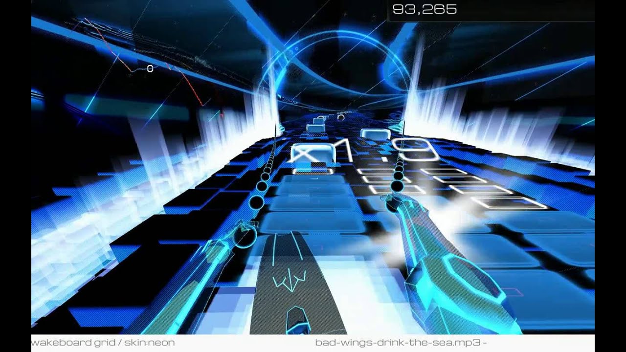 Audiosurf2 Wakeboard - The Glitch Mob - Bad Wings - YouTube