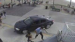 WARNING!!! MAN RUNS OVER 13 PEOPLE VENICE BEACH DRIVES AWAY "HE AIMED AT PEOPLE" STILL AT LARGE