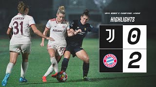 HIGHLIGHTS UWCL | Juventus Women 0-2 Bayern Munich