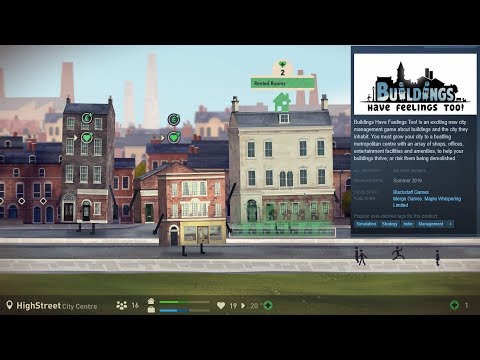 + Buildings Have Feelings Too! + PREVIEW / Trailer + Funny Building Management Sim +
