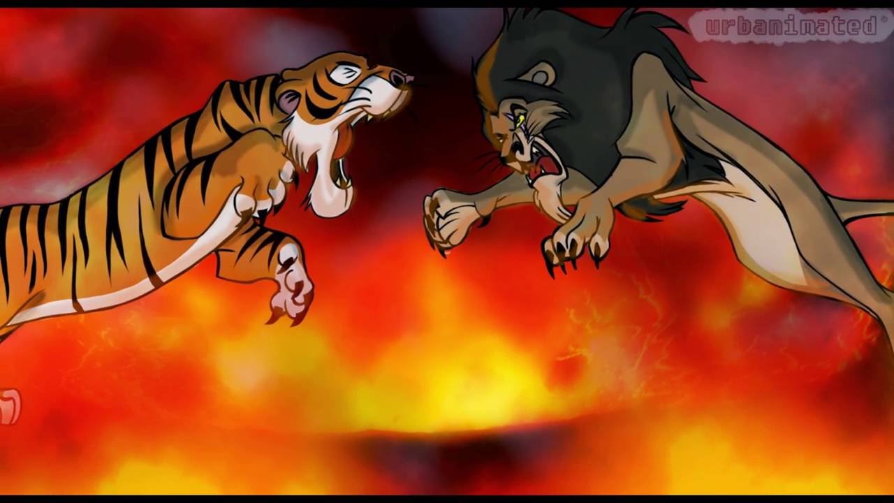 scar,the,lion,vs,shere,khan,the,tiger! 