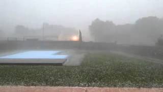 Hailstorm in Estartit 19th July 2013