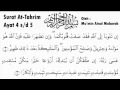 SYEIKH MU'MIN AINUL MUBAROK SURAT AT TAHRIM AYAT 4 s/d 5 diawali lagu nahawan dengan Teks Al-Quran album artwork