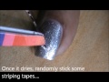 Striping tape nail art tutorial for beginners DIY at home Designs striping tape short/long nails