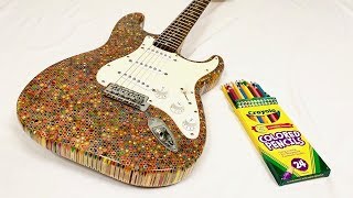 I Built a Guitar Out of 1200 Colored Pencils