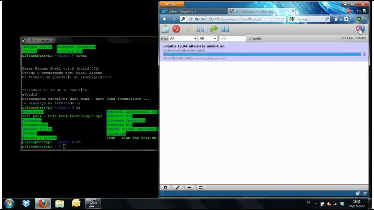 Raspberry Pi - DLNA + torrent + SSH + SFTP - YouTube