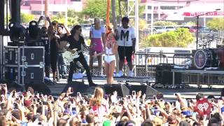 Miley Cyrus Crying - Wrecking Ball iHeartRadio Music Festival Village