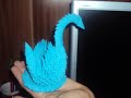 1 - 3D Origami - Blue Swan