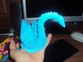 2 - 3D Origami - Blue Swan