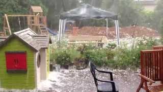 Hagel in Arpke am 27.07.2013