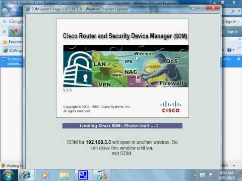 CISCO SDM and the RUNAPP.shtml problem - YouTube