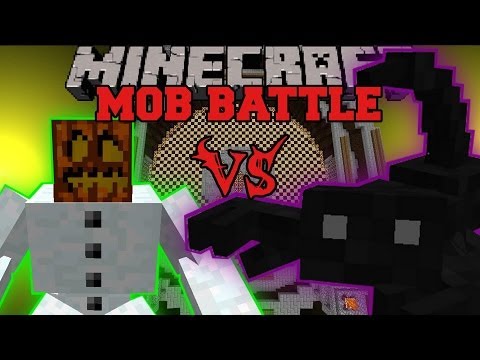 MUTANT SNOW GOLEM VS KING SCORPION - Minecraft Mob Battles - Bosscraft