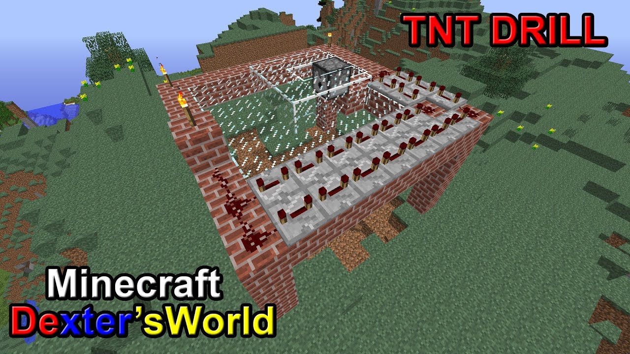 Minecraft TNT Drill YouTube