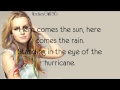 Hurricane- Bridgit Mendler (Official Lyrics)