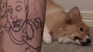 Tattoo + Ein Corgi