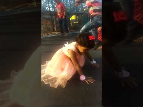 Samaskruti funny jumping with her brothers