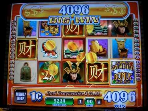 Slot machine Life of Luxury bonus - YouTube