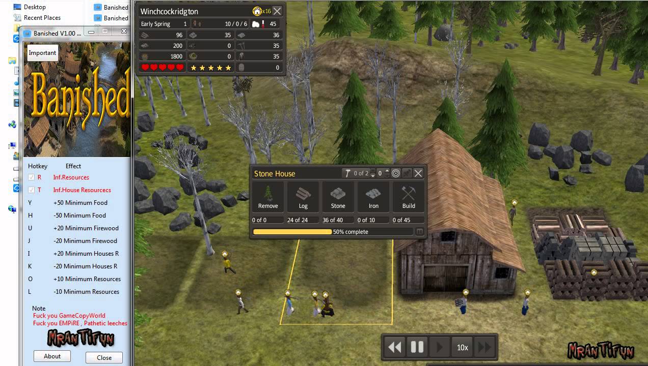 banished cheats add more citizens