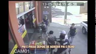 Sargento é preso por agredir pai e filho a tapas e coronhadas em Divisa Nova