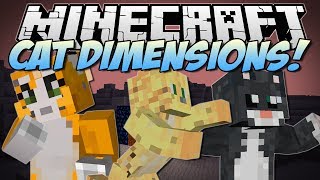 Minecraft | CAT DIMENSIONS! (Bad Cats, Evil Cats, Epic Cat Weapons & More!) | Mod Showcase