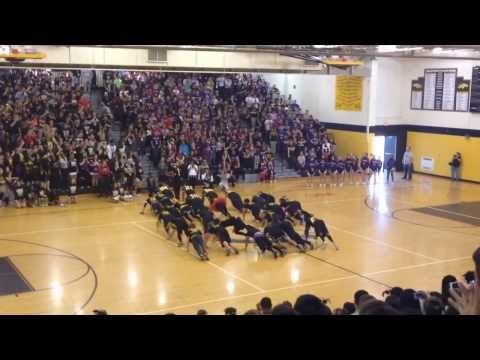 Sterling Heights High School Pep Rally Dance Off 2013