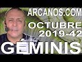 Video Horscopo Semanal GMINIS  del 13 al 19 Octubre 2019 (Semana 2019-42) (Lectura del Tarot)