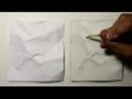 Drawing Time Lapse: Realism Challenge-- Crumpled Paper 