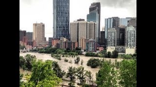 CALGARY FLOODING - Alberta Floods Canmore Bragg Creek High River 2013 Flood News VIDEO