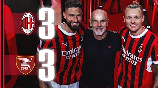 Giroud, Kjær and Pioli bid farewell | AC Milan 3-3 Salernitana | Highlights Serie A