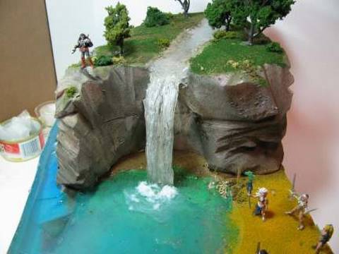 Make A Diorama Waterfall - YouTube