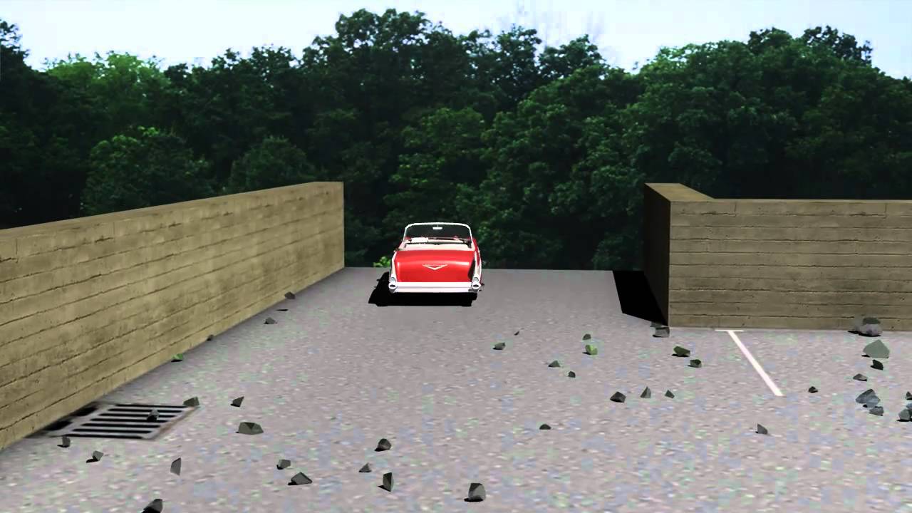 3ds Max - Car vs. Wall - RayFire plugin - YouTube