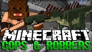 Minecraft DINOSAURS Modded Cops and Robbers