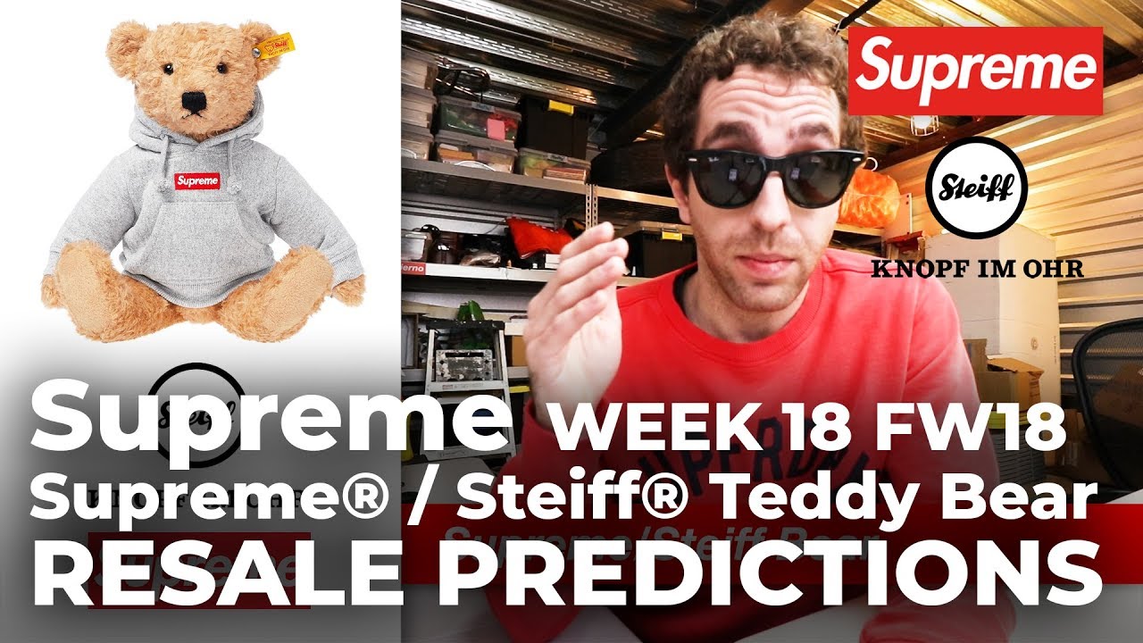supreme teddy bear resell