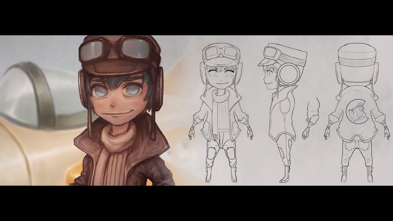 Creating a Stylized Character Turnaround from Concept - YouTube