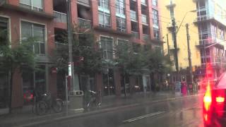 Toronto flood - Condo Residents bailing out their homes  July 8th 2013