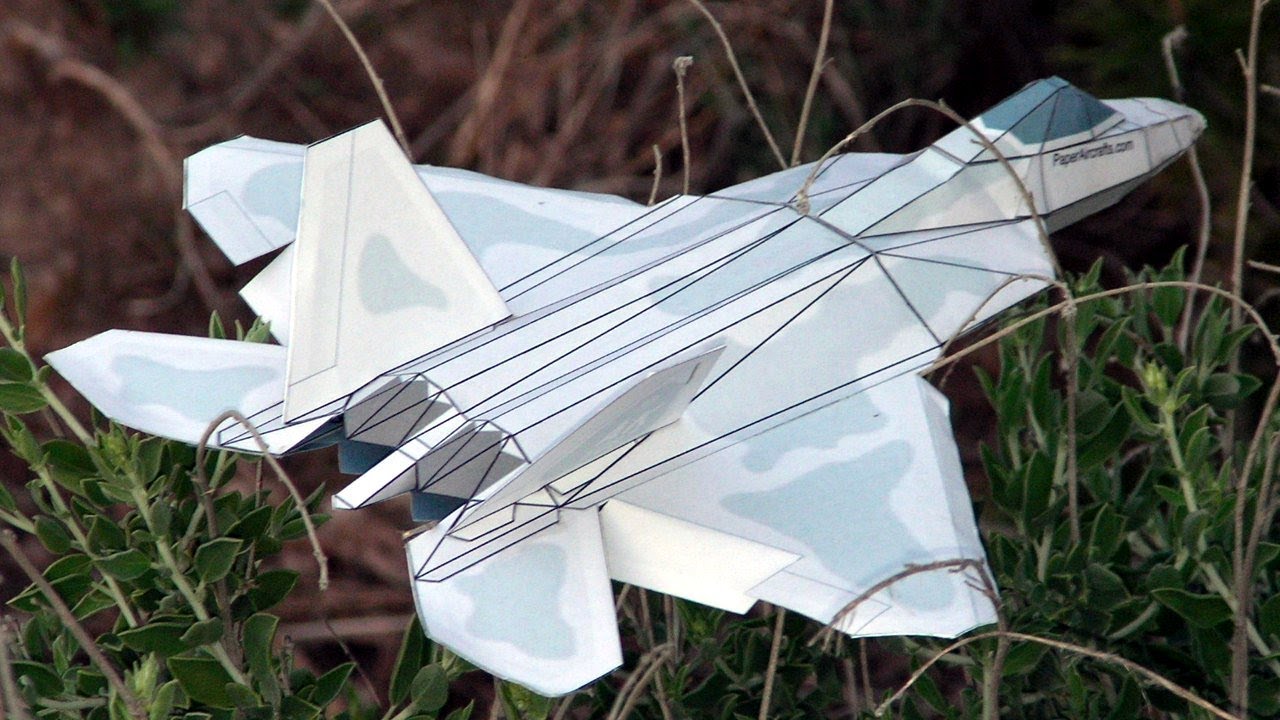 F-22 Paper Airplane - YouTube