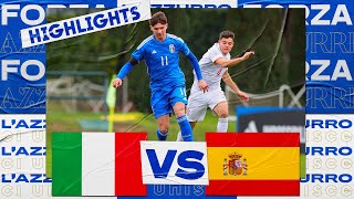 Highlights: Italia-Spagna 1-3 - Under 18 (18 gennaio 2023)
