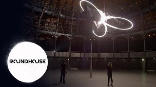 Conrad Shawcross' spectacular Timepiece in action at the Roundhouse