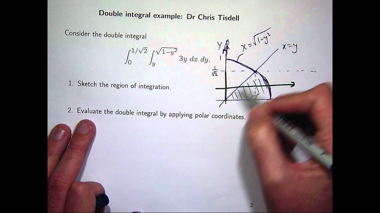 Polar coordinates and double integrals - YouTube