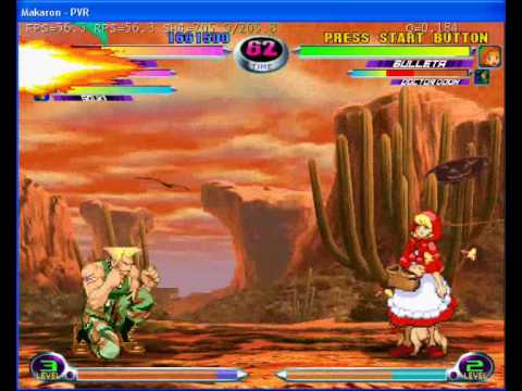 mvc2 marvel vs capcom 2 makaron naomi emulator emulation - YouTube