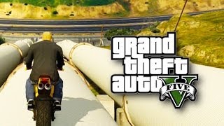 GTA ONLINE - Hipster e Moto nas Alturas! (GTA 5 Online Gameplay)