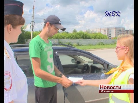 На дорогах Искитима раздавали письма водителям На дорогах Искитима раздавали письма водителям