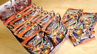 箱買い開封レビュー！ガンバライジングカード付き チョコスナック 全10種 まずは10個一気に開封！仮面ライダーバトル 鎧武(ガイム) バロン 龍玄